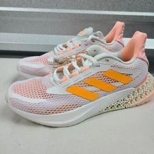 Adidas Women's Running 4D Fwd Pulse "White Flash Orange Peach GX2984 Size 9