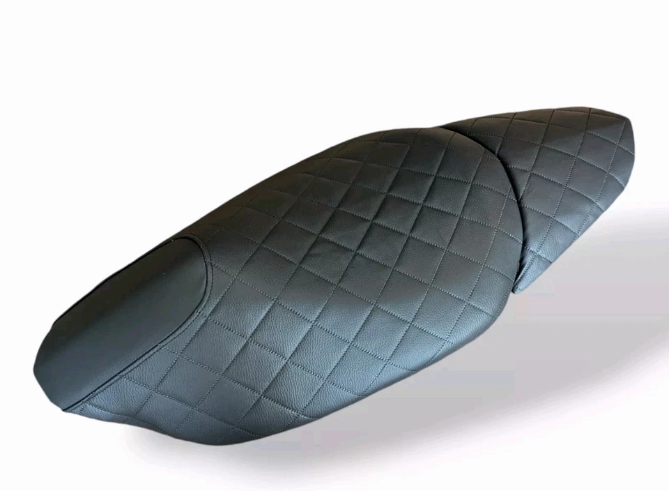 Peugeot Jetforce C-Tech Sitzbezug  mit Sozius Bezug 2teile Schwarz Rauten Muster - Bild 2 von 4