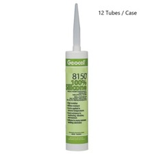 12 Tubes Geocel 8150  100 SILICONE HIGH PERFORMANCE NEUTRAL CURE SEALANT Clear