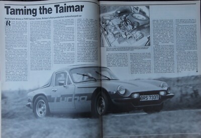 CC 1986 extracted magazine article: TVR TAIMAR TURBO driven
