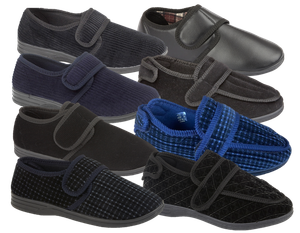 wide feet slippers mens