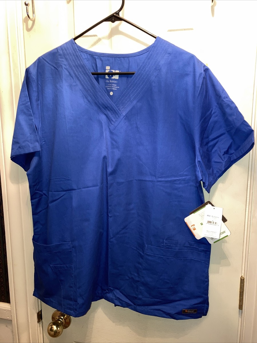 BARCO ICU WOMENS ROYAL BLUE SCRUBS TOP 71150 sz XL NEW W TAGS | eBay