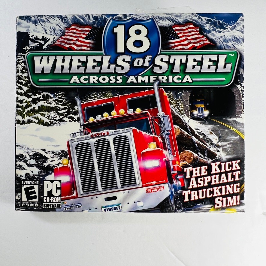 18 Wheels Of Steel Across America PC Cd Rom Game Kick The Asphalt