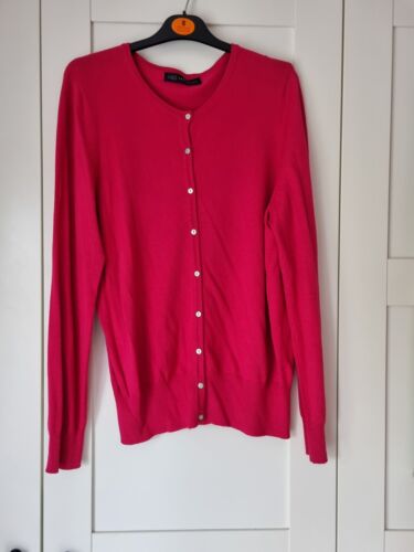 LADIES M&S BRIGHT PINK CARDIGAN SIZE UK 16 - Picture 1 of 2