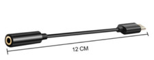 Universal USB C to 3.5mm AUX Headphone Adapter Type C Cable For Android Black