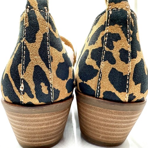 Lucky Brand Leder Wildleder Leopard Western Halbschuhe Damen 10 M - Bild 7 von 8