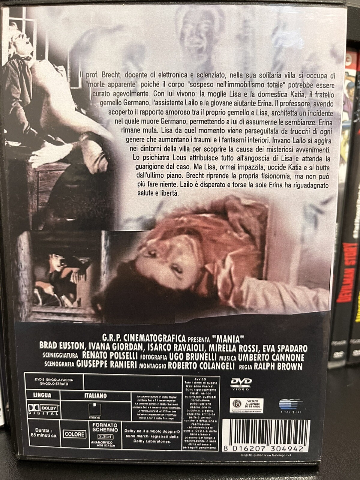 MANIA, Renato Polselli Telecinema Da Pellicola 35mm