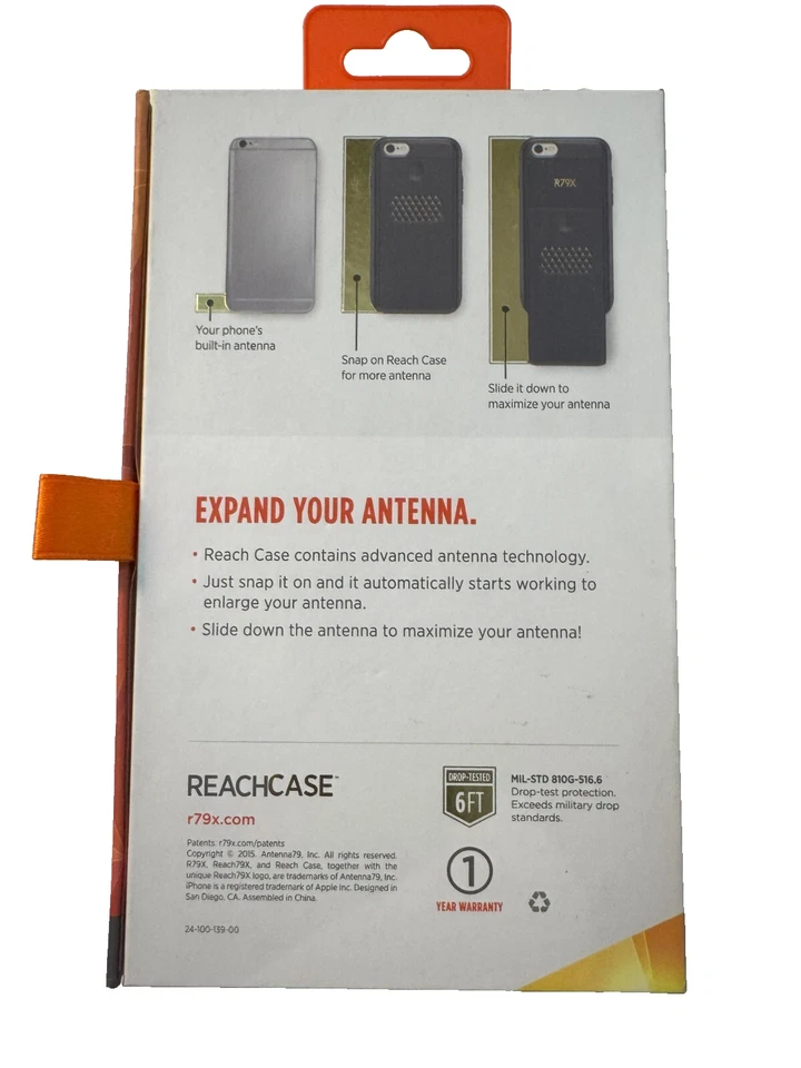 Funda extensora de señal de antena ReachCase para Apple iPhone 6 Plus/6s Plus - Negra Foto 2 de 2