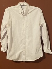 Essentials Button Up Shirt Men s Medium White Collared Shirt Regular Fit