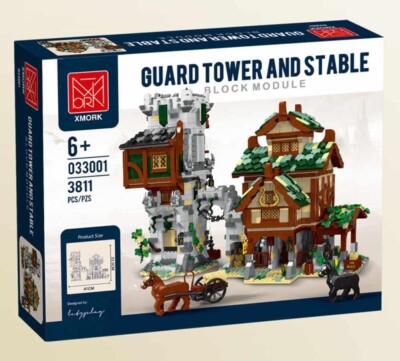 Mork 033001 - Medieval Guard Tower and Stable - Neu - 3811 Teile - OVP - DE