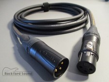 Mogami W2534 Quad Neglex  1 FT  Gold Male XLR to Female XLR Mic Cable