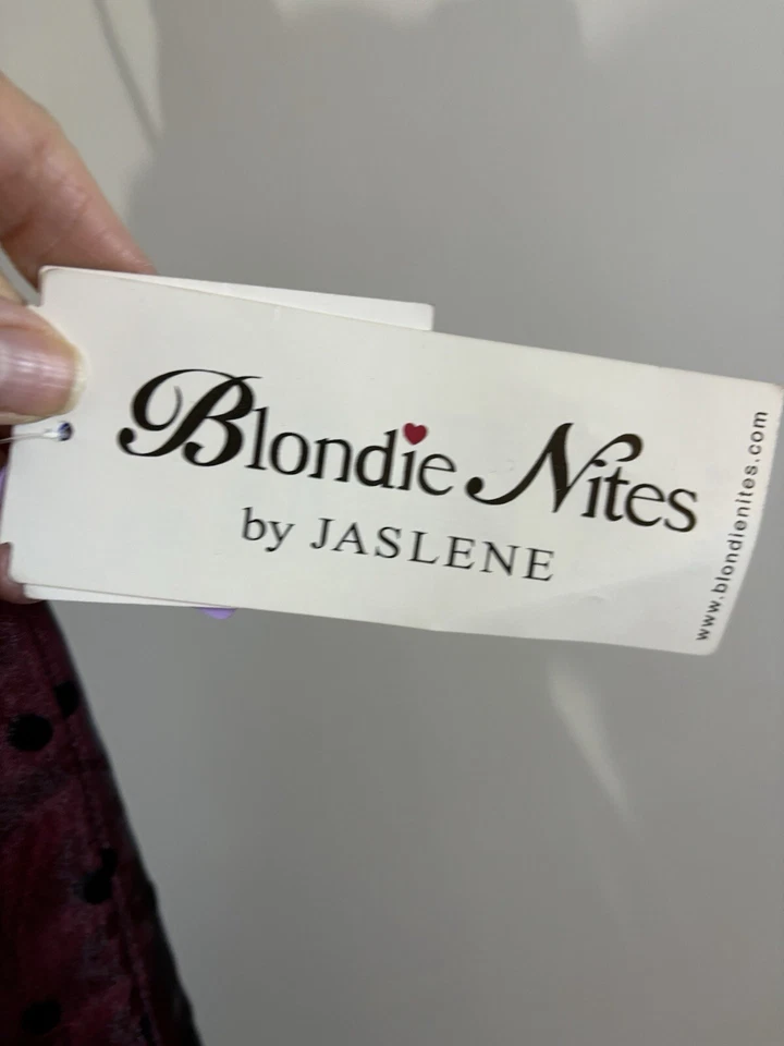 NUEVO CON ETIQUETAS BLONDIE NITES DE COLECCIÓN Vestido Halter Midi Rojo Negro Punto Transparente 3 4 90’s Whimsigoth Foto 3 de 4