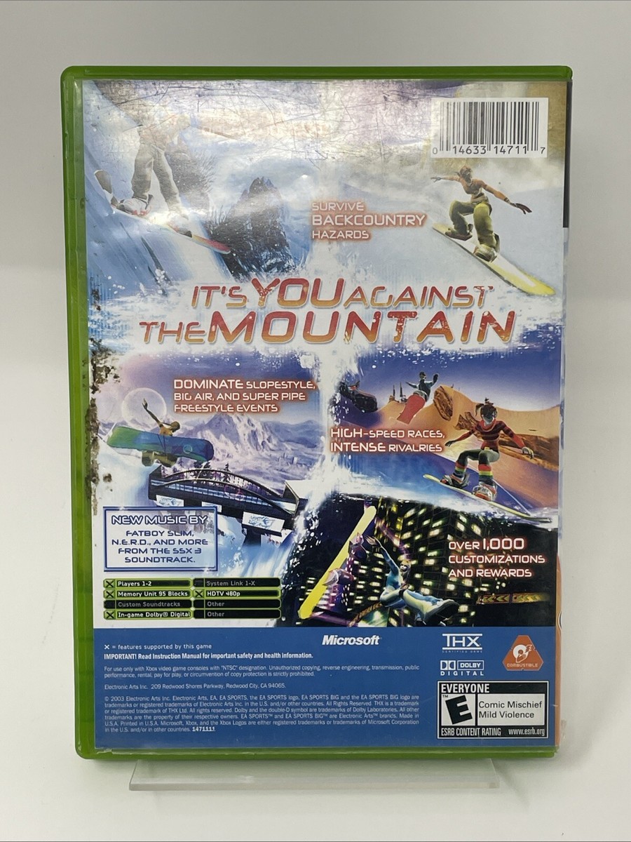 2003 SSX 3 Original Xbox No Manual Case and Disc only | eBay