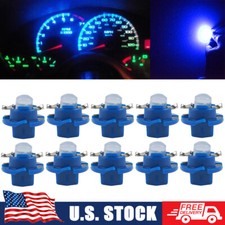 10x Blue T5 B8.4d Led Bulbs Instrument Pane Speedometer Interior Indicator Light
