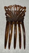 Vintage Large Mantilla Style Tortoise Shell Women's Hair Comb