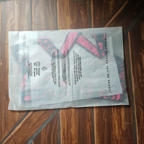 Sujetador deportivo Fourlaps 4 vueltas Infinity papel tapiz de terciopelo talla pequeña rosa y azul marino nuevo con etiquetas - Imagen 8 de 8