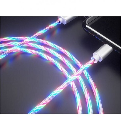 USB 3.1 Shining Cable 1 M Type C Plug To 2.0 A Plug Adapter IN Colourful - Zdjęcie 3 z 4