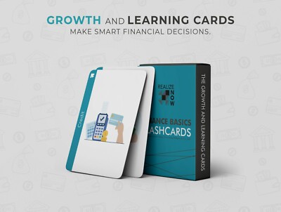 Realize Now Finance Basics Flashcards  40-Card Deck for Teens / Young Adults