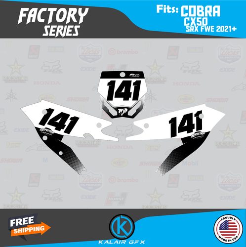 Graphics Kit for COBRA CX50 SRX FWE 2021 Factory - White - Bild 3 von 6