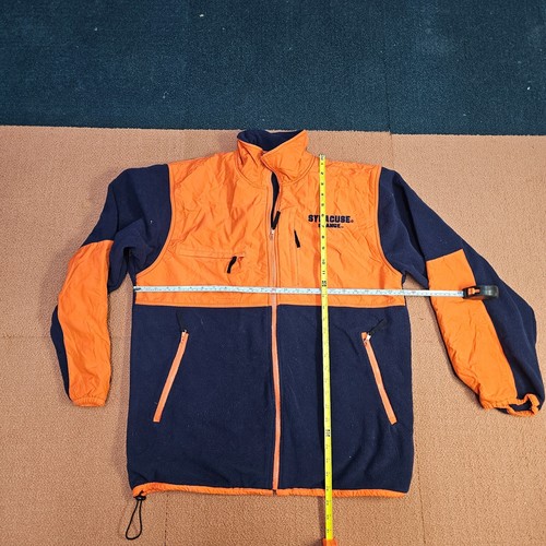Chaqueta polar Syracuse naranja adulto Reebook cremallera completa grande bordada T6c - Imagen 5 de 10