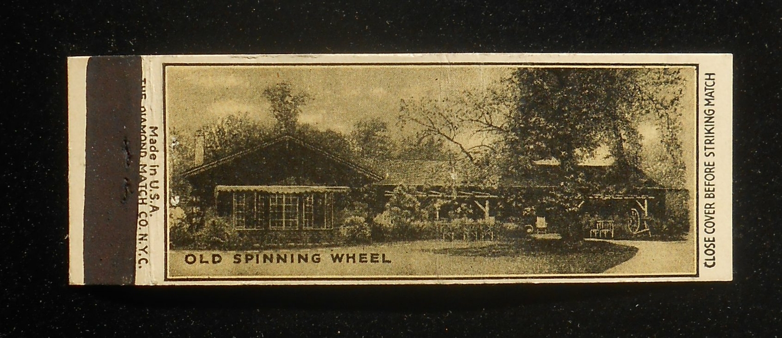 1930s Full Length Old Spinning Wheel Luncheon Tea Dinner Tel. 221 ...
