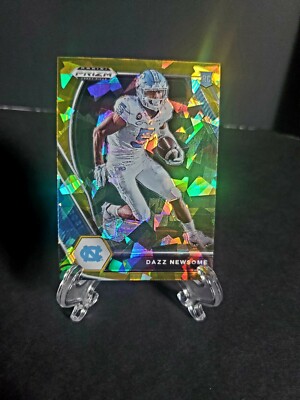 2021 Draft Picks DAZZ NEWSOME #151 GOLD CRACKED ICE PRIZM SP Rookie RC Bears