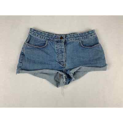 Y2K J. Crew Cutoff Denim Shorts SIZE 6 100% Cotton 1990s Style Frayed Rolled