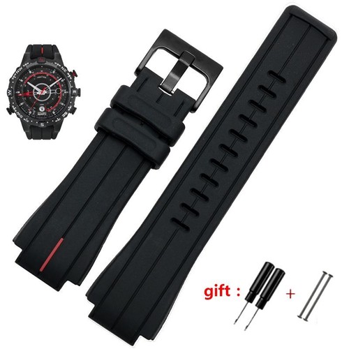 Correa de reloj de silicona impermeable apta para Timex T2N720 T2N721 TW2T76300 Sport Series - Imagen 1 de 34