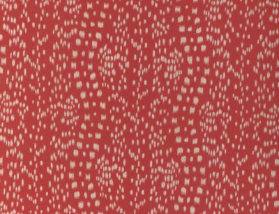 BRUNSCHWIG & FILS CURTAIN FABRIC DESIGN Les Touches Reverse 10 METRES RED
