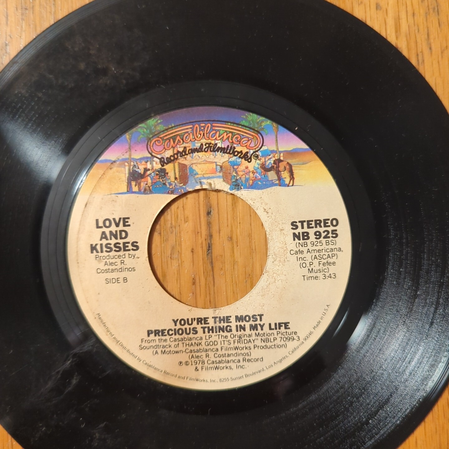 Love And Kisses – Thank God It's Friday/You're The Most Precious 1978 Casablanca