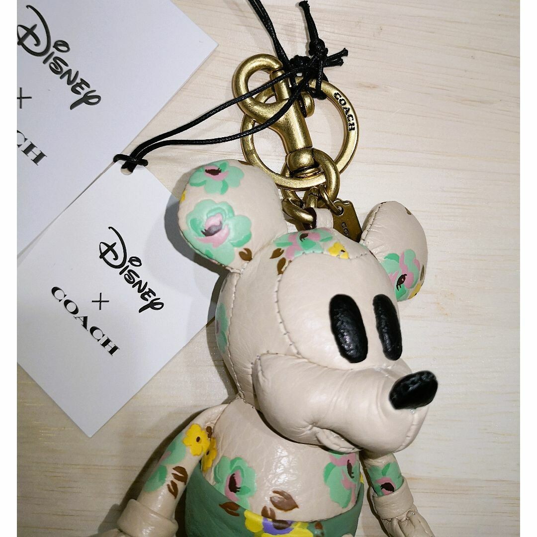 Disney 100 x COACH Mickey Mouse Floral Bag Charm Limited