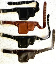 Leather Waistpack- Festival Belt/ Utility Belt-Bag