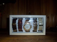 Womens Wristwatch And Band Set Brown Red Gold Multi Color Band Ladies Jewelry Womens Wristwatch And Band Set Brown Red Gold Multi Color Band Ladies Jewelry