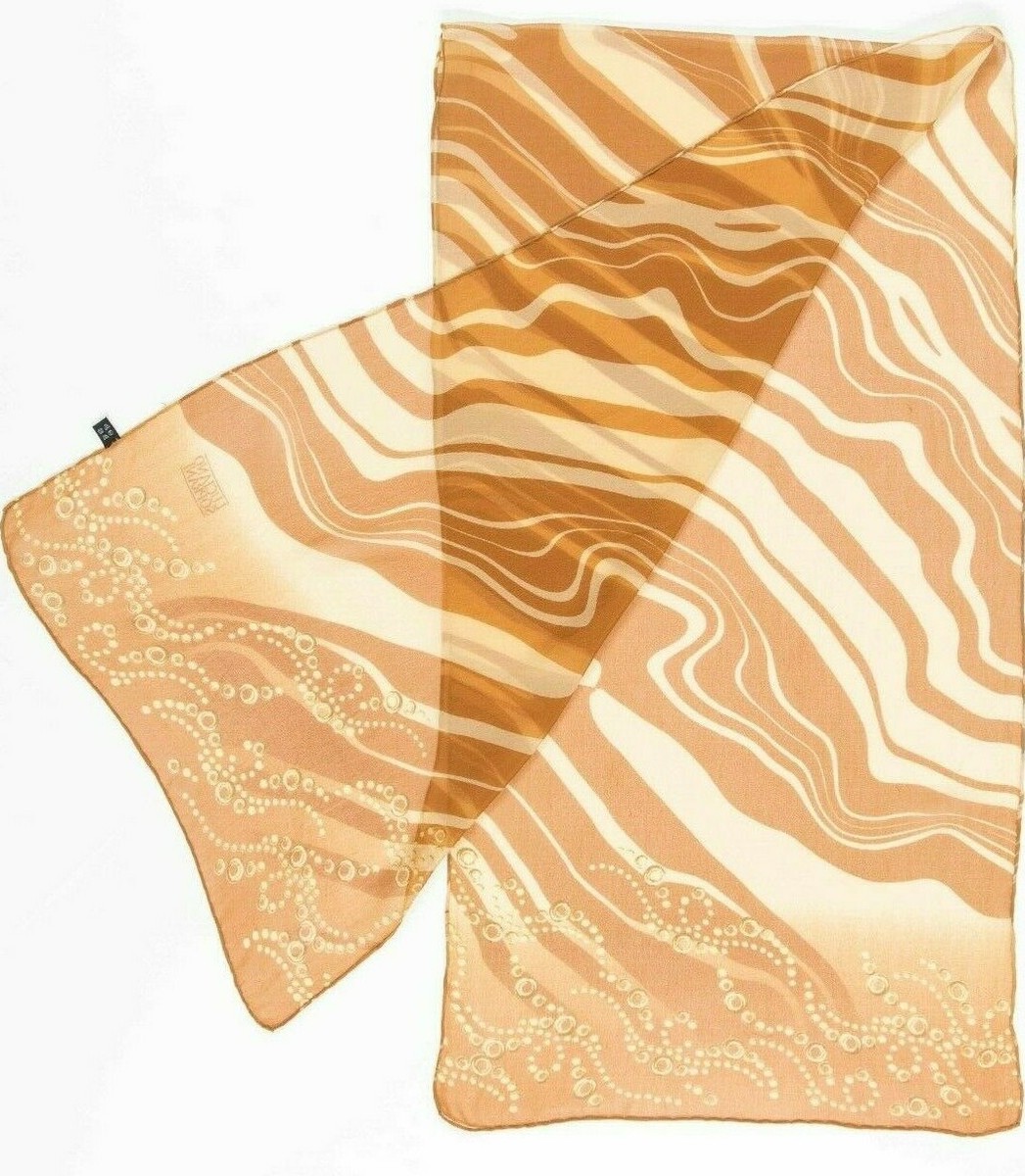 Écharpe Luciano Soprani Beige En Laine Angora Avec Fourrure Véritable - Occasion