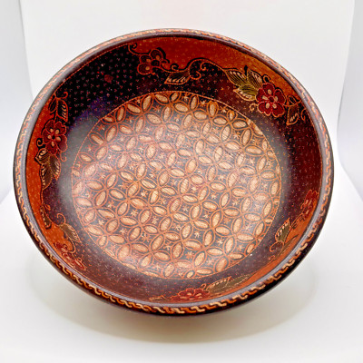 Handmade Batik Fruit Bowl Indonesia Salad Plate