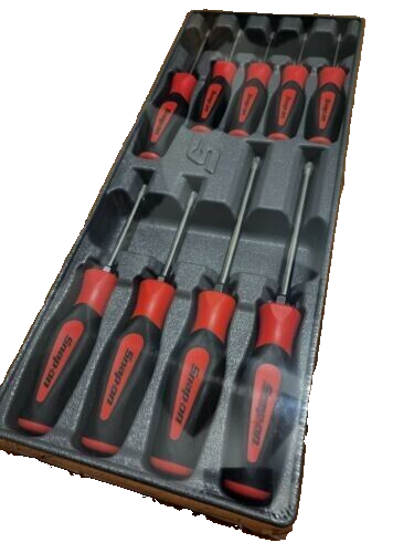SNAP ON SGDTX90B R 9pc RED Soft Grip T8 - T45 TORX Screwdriver Set NEW ...