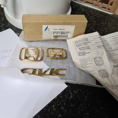 Honda Civic 1996 - 2000 S04 Honda Access Golden Emblems 08F20-S04