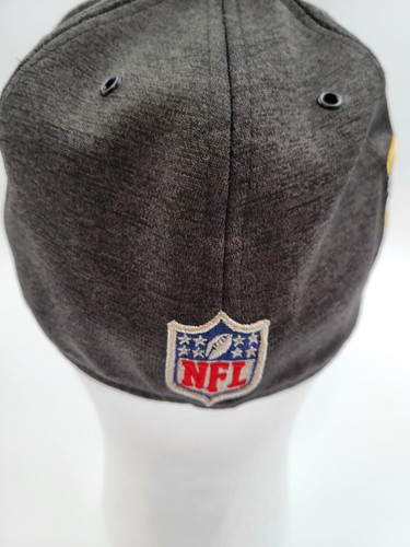 Hat Pittsburgh Steelers Black Gold Fitted 7 1/8 NFL New Era 59FIFTY Football - Picture 5 of 13