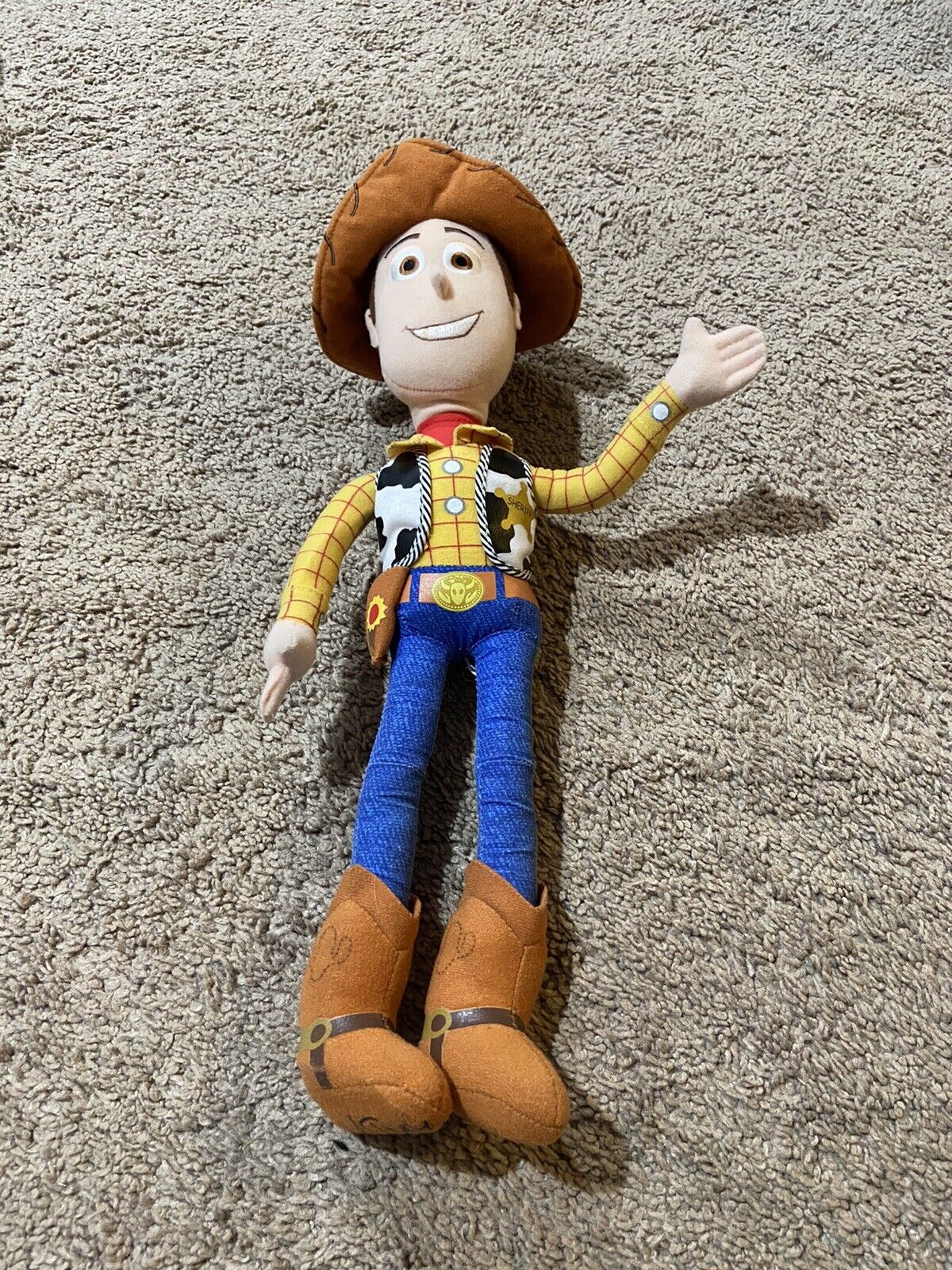Disney Pixar Toy Story Woody Doll Plush Bendable Poseable Arms Legs 16" HTF
