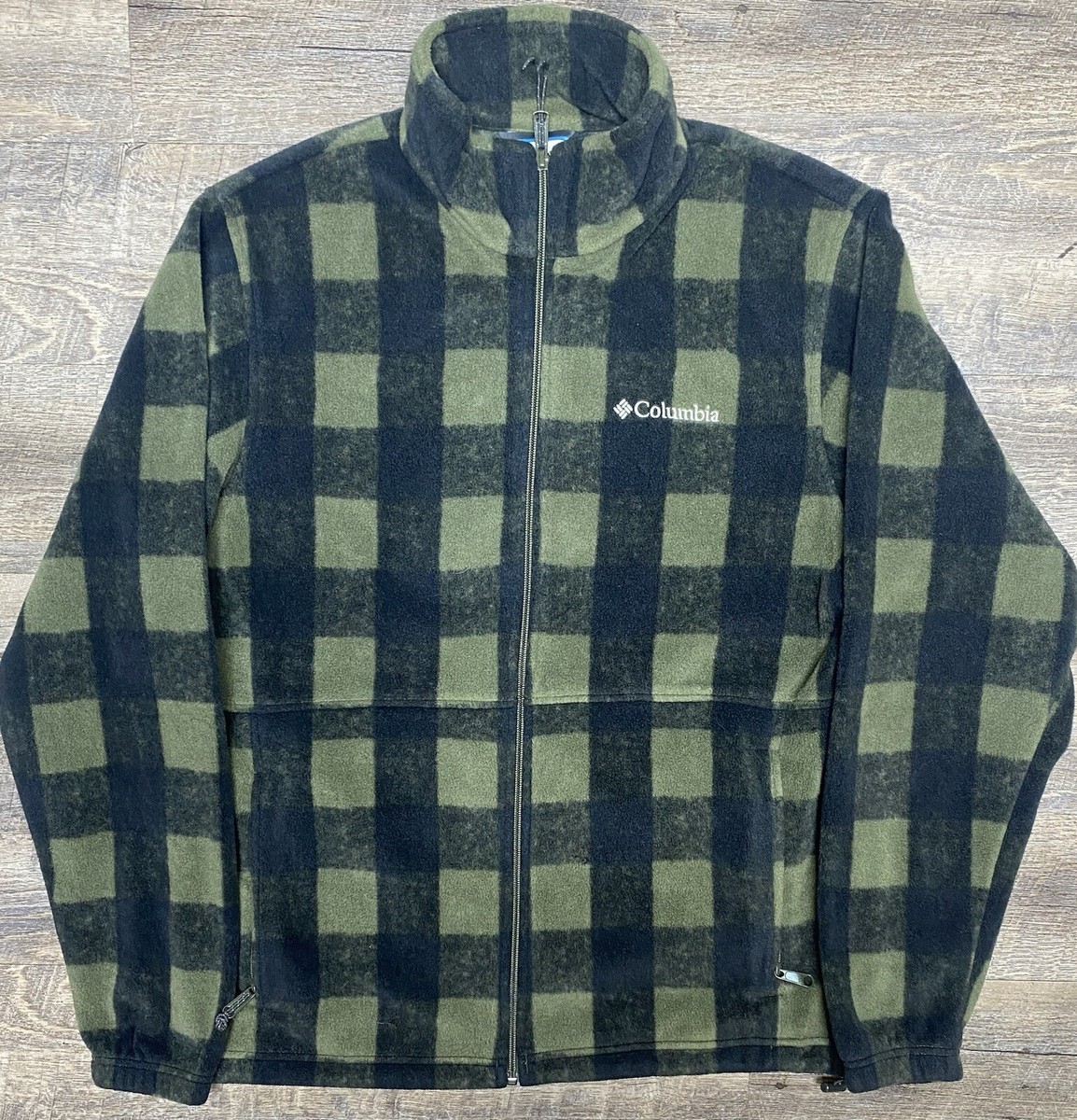 columbia fleece jacket plaid