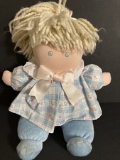 Eden Blonde Hair Doll Stuffed Animal Lovey First Doll EUC 11