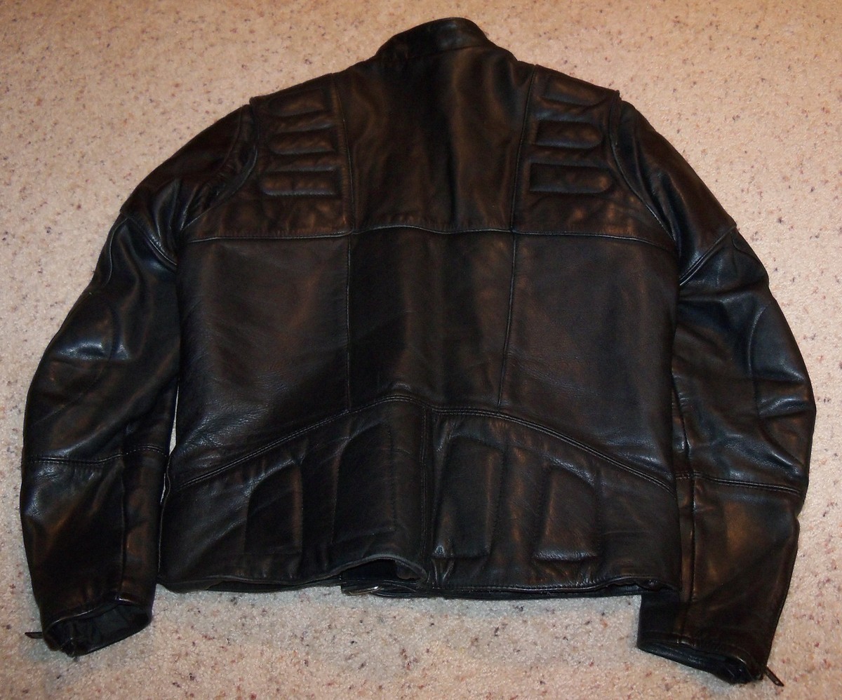 Belted Hein Gericke Harley Davidson Black Leather Padded Belted Hein Gericke Harley Davidson Black Leather Padded