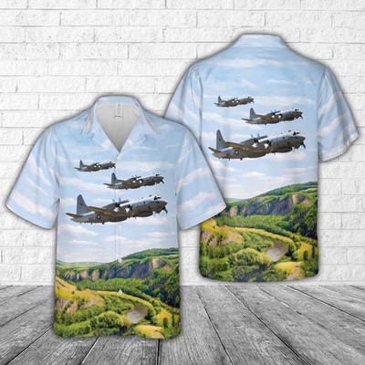 US Navy Lockheed EP 3E ARIES II of VQ 1 World Watchers Hawaiian Shir