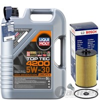 Bosch ÖLfilter+Liqui TT 4200 Passend FüR 1.6TDI Audi A1 Seat Toledo Skoda Rapid