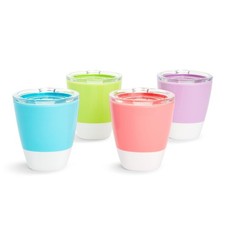 Munchkin  Splash  Open Toddler Cups with 7 Ounces, Blue/Green/Pink/Purple