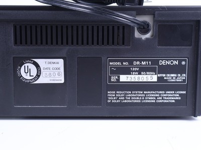 Denon Dr-m11 Home Stereo Cassette Deck Tape Player DRM11 for sale