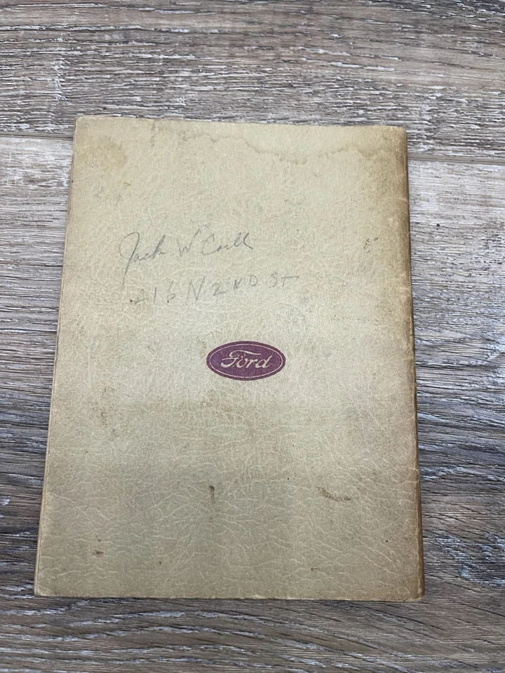 Ford Deluxe 1941 Super Deluxe manual del propietario libro de instrucciones Foto 2 de 4