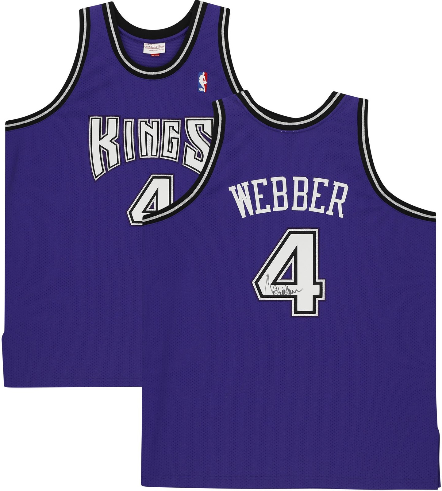 Chris Webber Autographed Signed Sacramento Kings Purple 1998-1999 Mitchell & Ness Jersey 