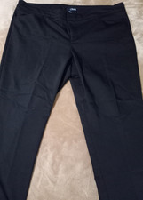 Chaps Ladies Black Pants (18W) Petite 24" Inseam - Preowned