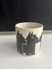 Taylor & NG Minimals 1984 3" Coffee Mug Cup Scottie Dogs Made in Japan — photo 1